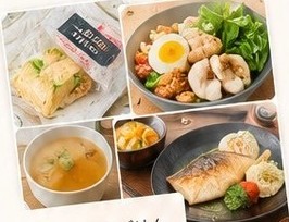 コンビニ・外食の組み合わせ例の写真