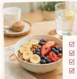 立て直しの朝食例の写真